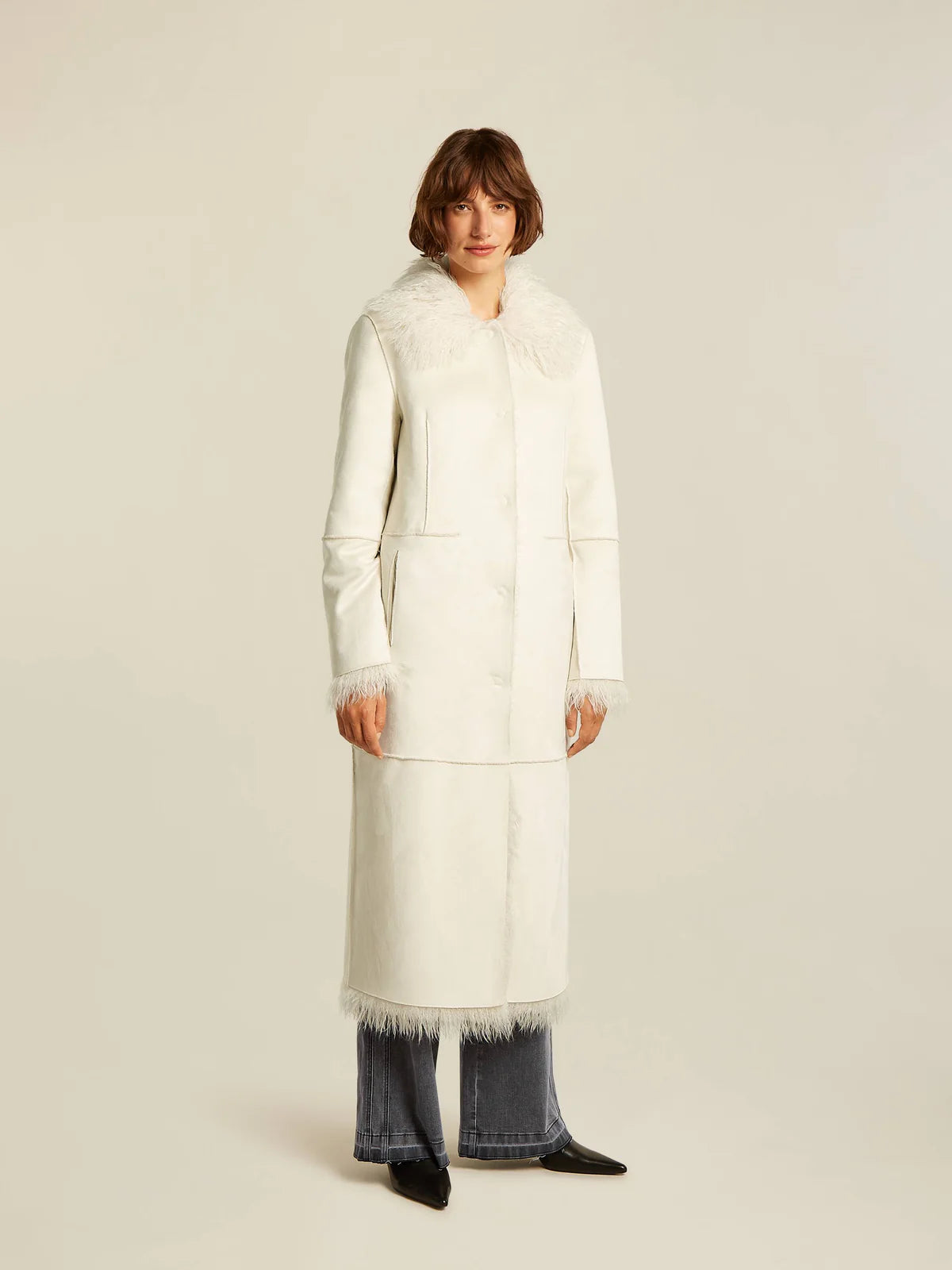 Beaumont White Sienna Coat