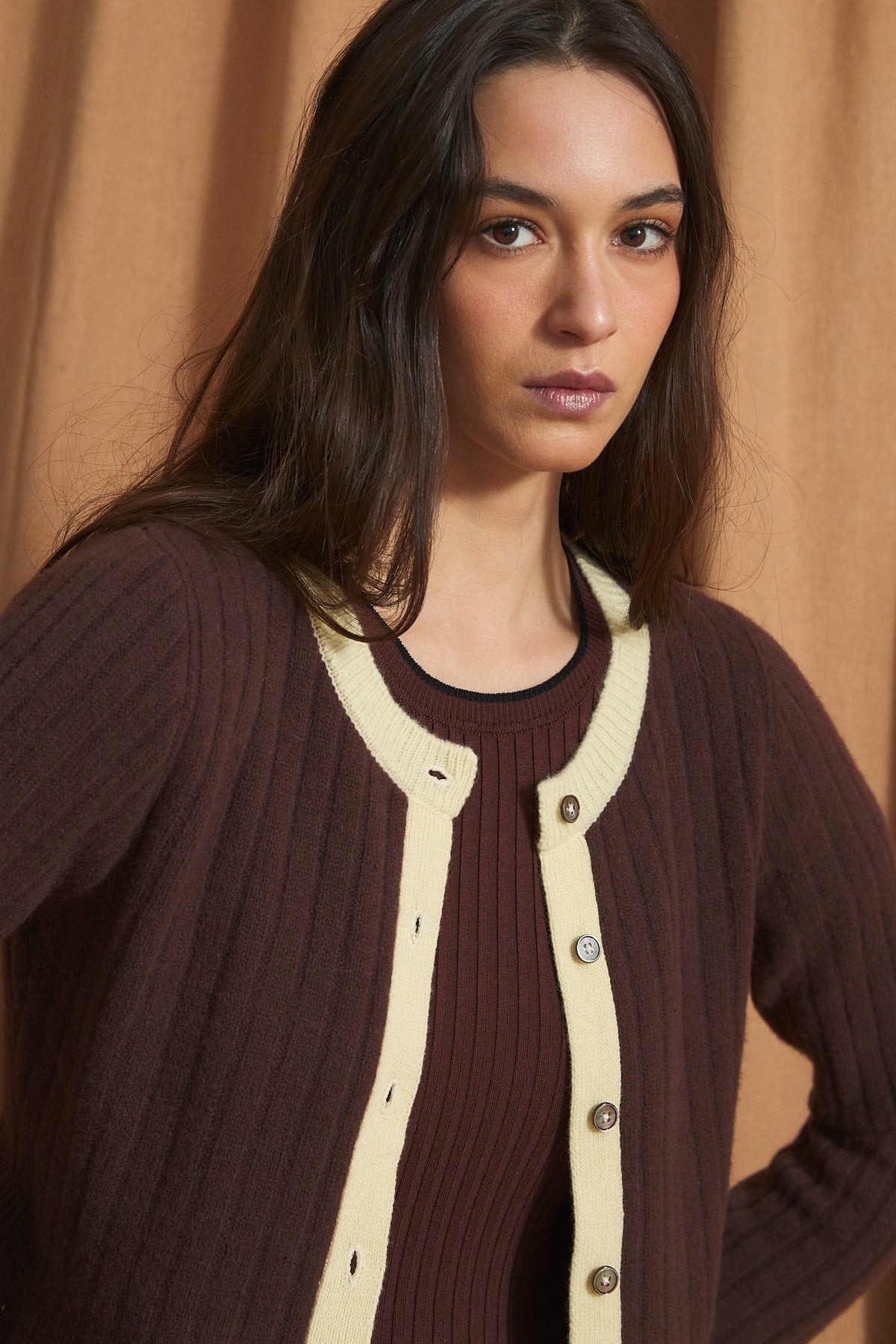 SOPHIE + LUCIE Marron Cardigan