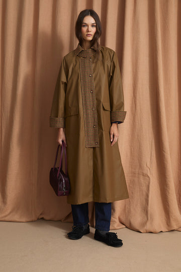SOPHIE + LUCIE Gabardinia Washington Harris Camel Coat