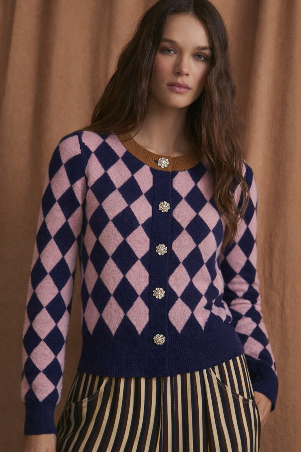 SOPHIE + LUCIE Harlequin Malva Cardigan