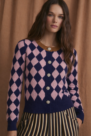 SOPHIE + LUCIE Harlequin Malva Cardigan