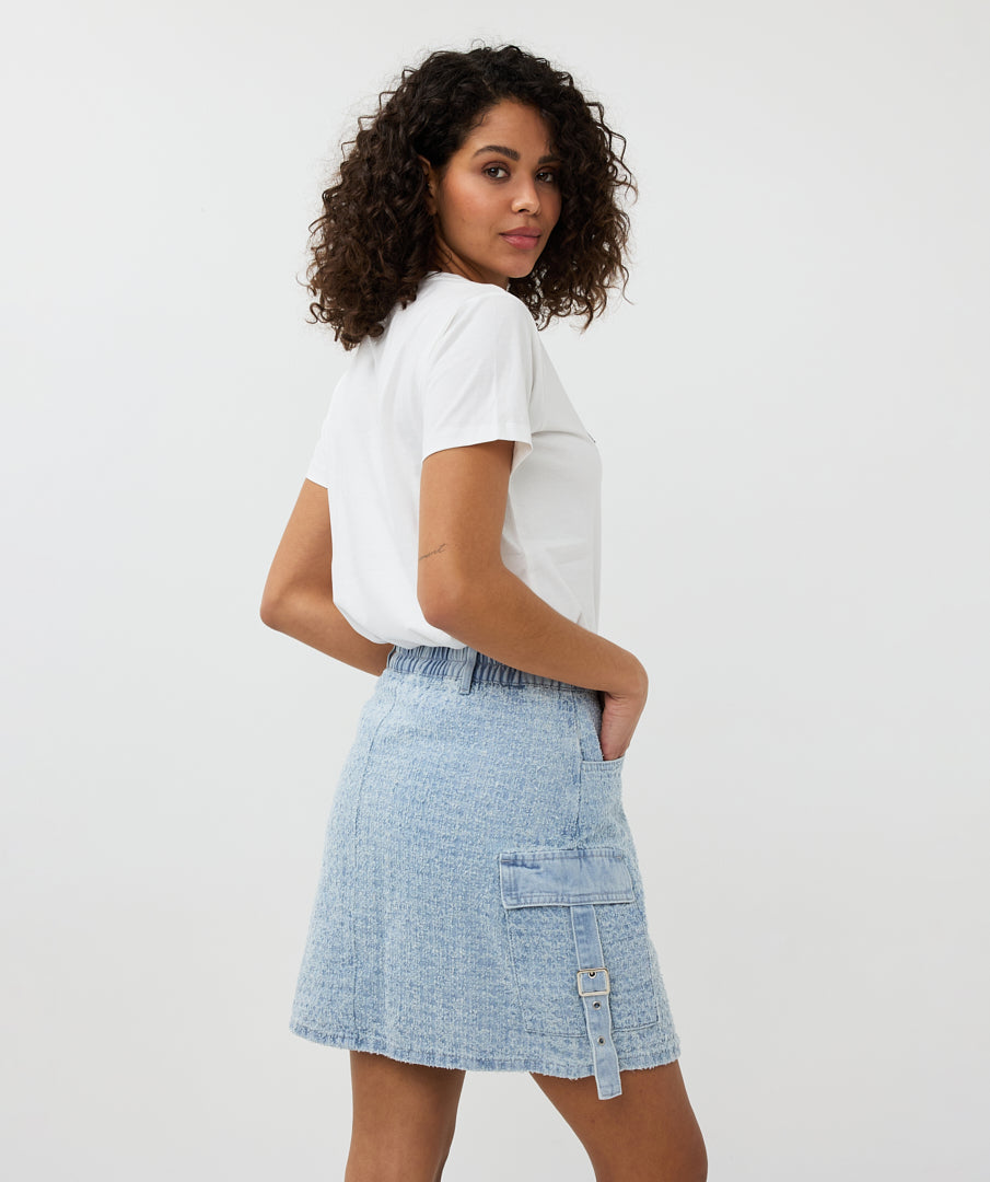 Esqualo Off White Denim AMOUR Tshirt