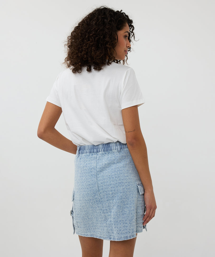 Esqualo Off White Denim AMOUR Tshirt