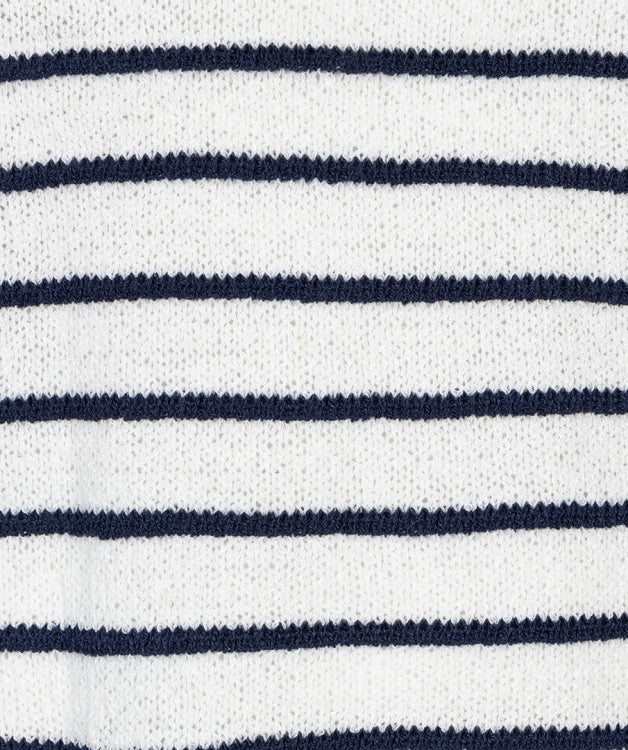 Esqualo Sweater Off-White Striped Sweater