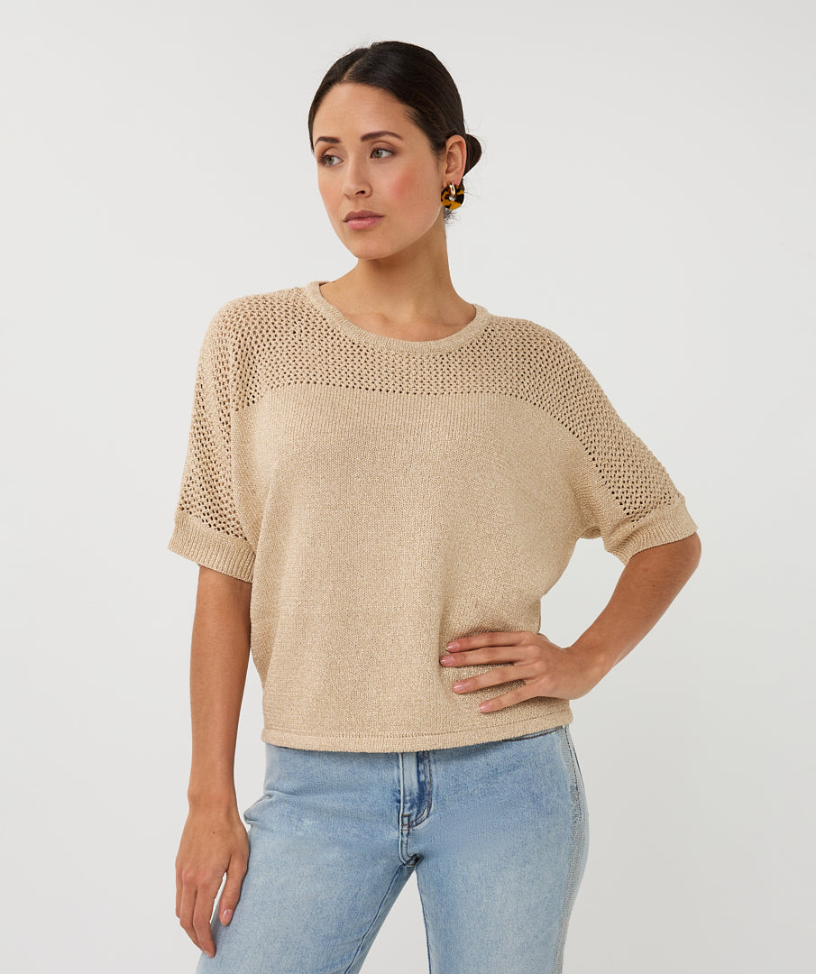 Esqualo Light Sand Sweater