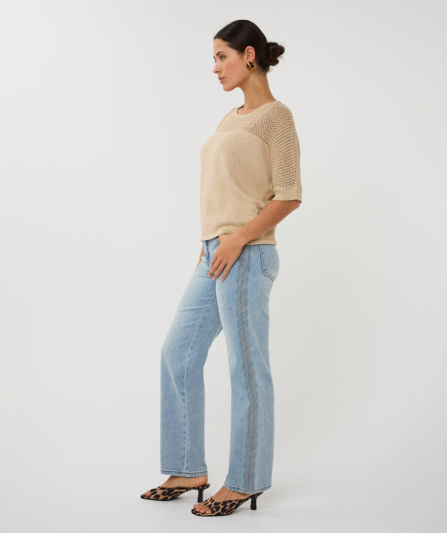 Esqualo Light Sand Sweater