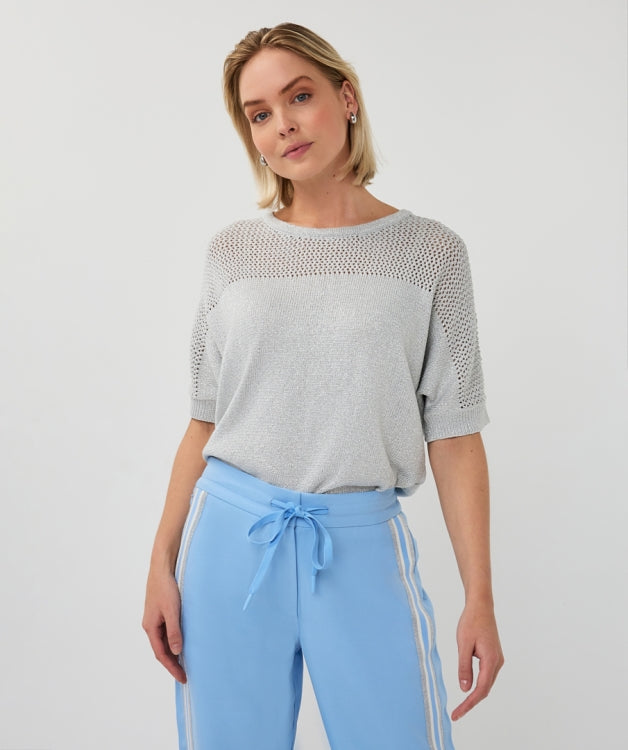 Esqualo Silver Batwing Sweater