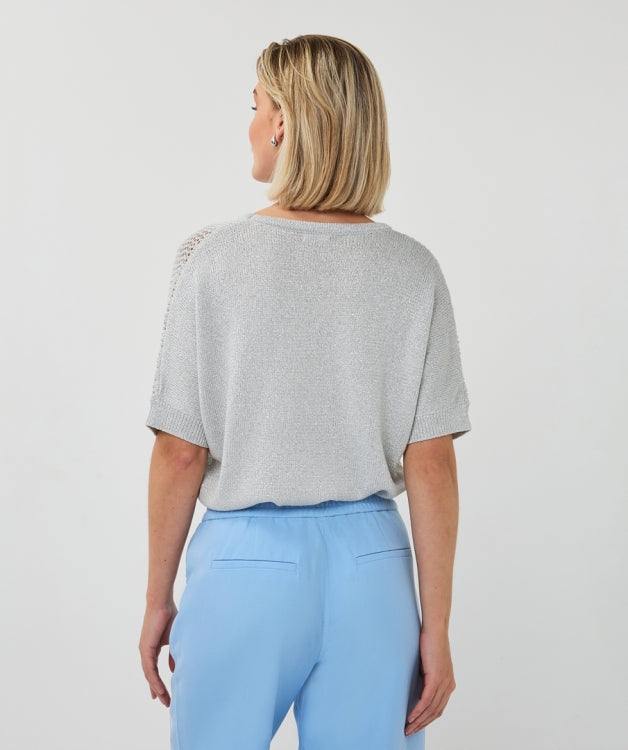 Esqualo Silver Batwing Sweater