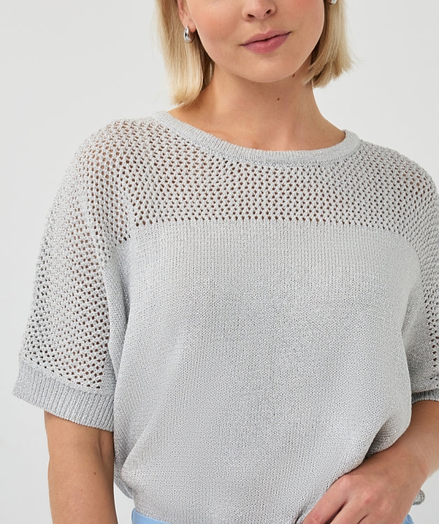 Esqualo Silver Batwing Sweater