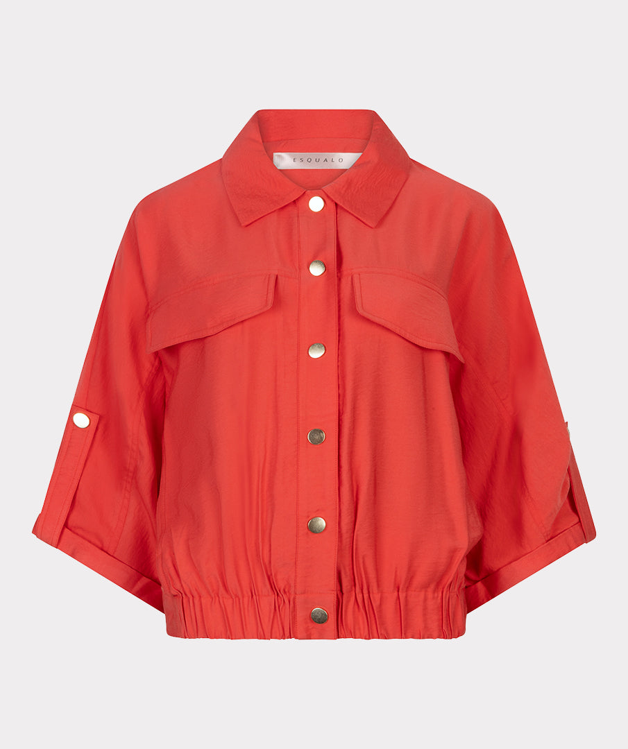 Esqualo S/Slve Slub Chili Red Jacket