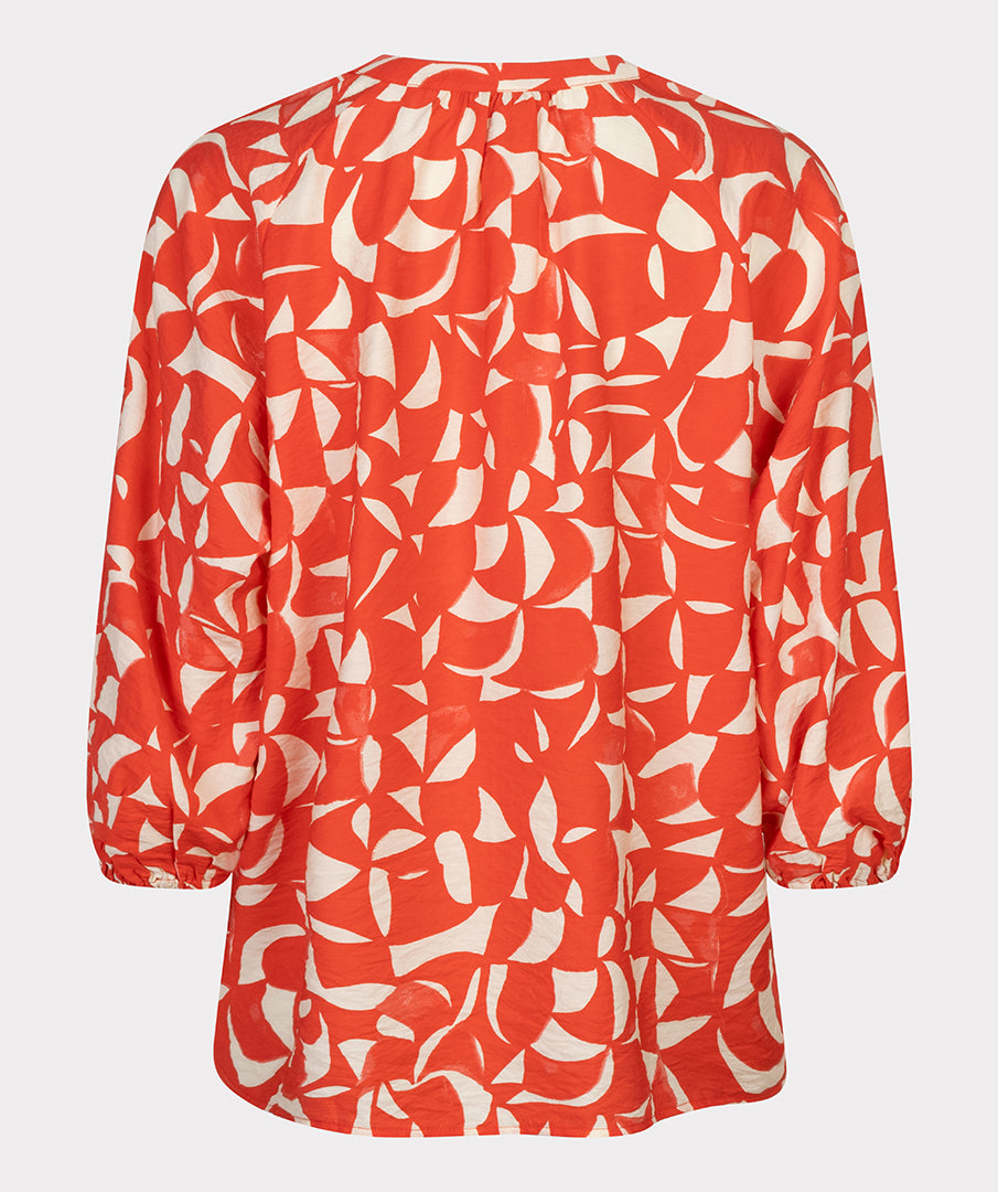 Esqualo Raglan Scarlet Graphic Print Blouse