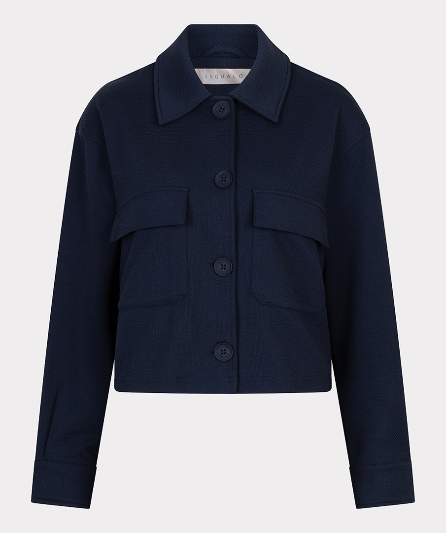 Esqualo Navy Structured Jacket