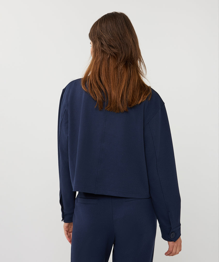 Esqualo Navy Structured Jacket
