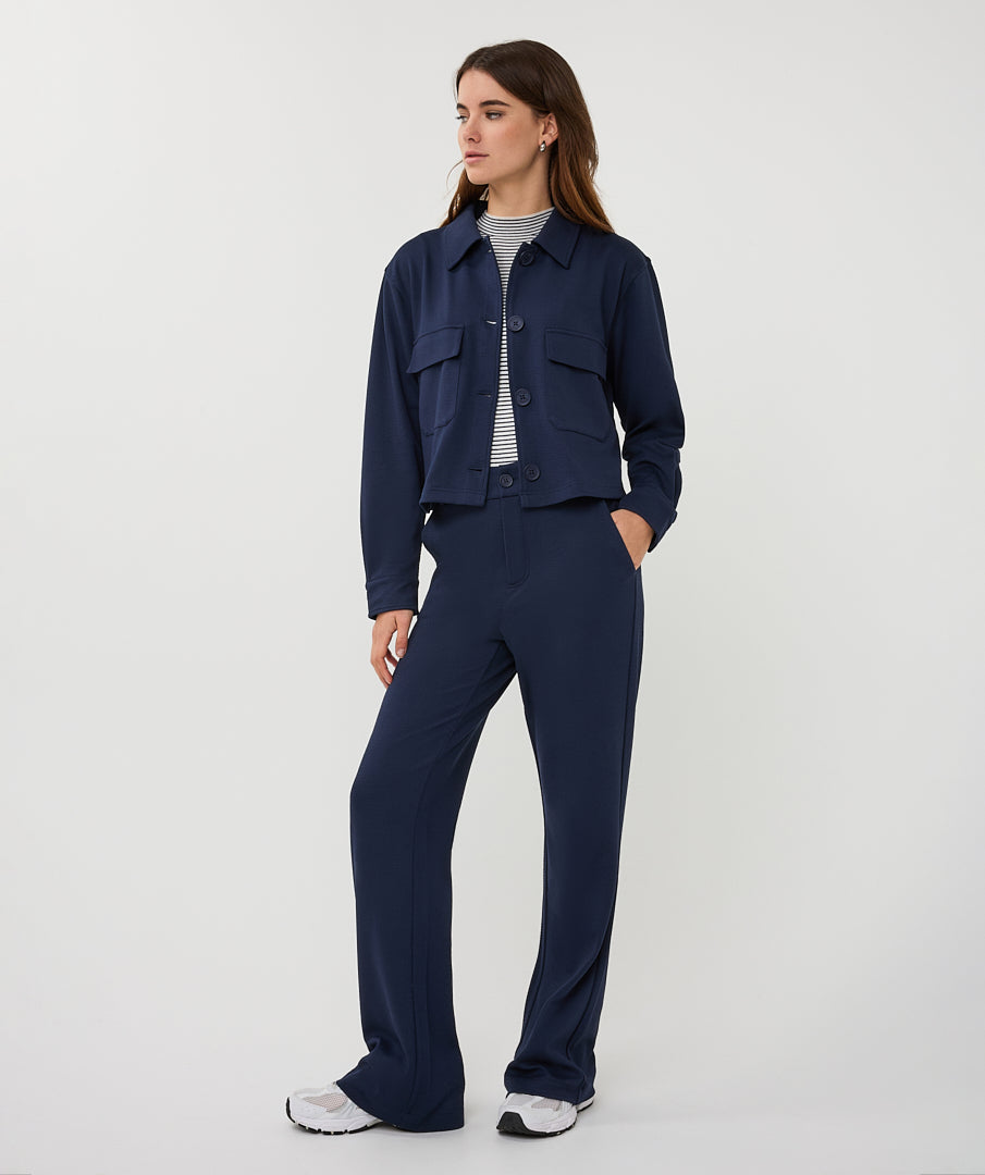 Esqualo Navy Structured Jacket