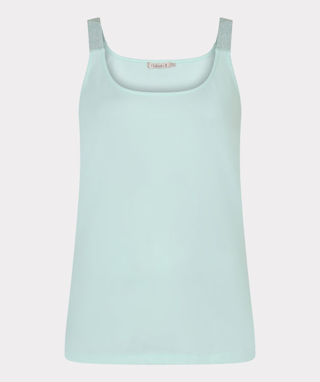 Esqualo Mint Green Cami With Lurex Straps