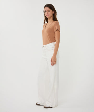 Esqualo V/Neck Stones Cappuccino T-shirt