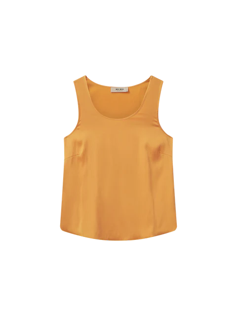 Mos Mosh Blazing Orange Astrid Silk Tank Top