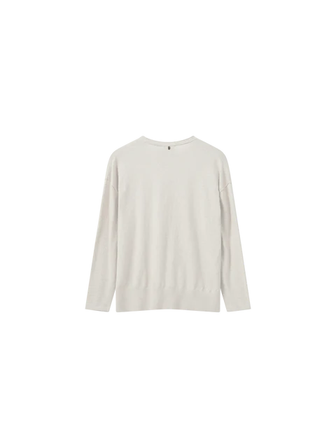 Mos Mosh Ecru Tani V Neck Knit