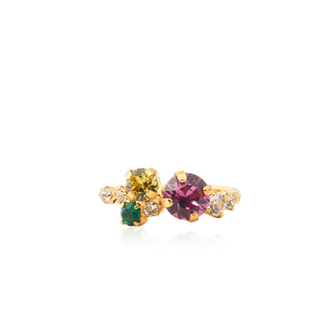Caroline Svedbom Stardust Ring Gold Autumn Bloom Combo