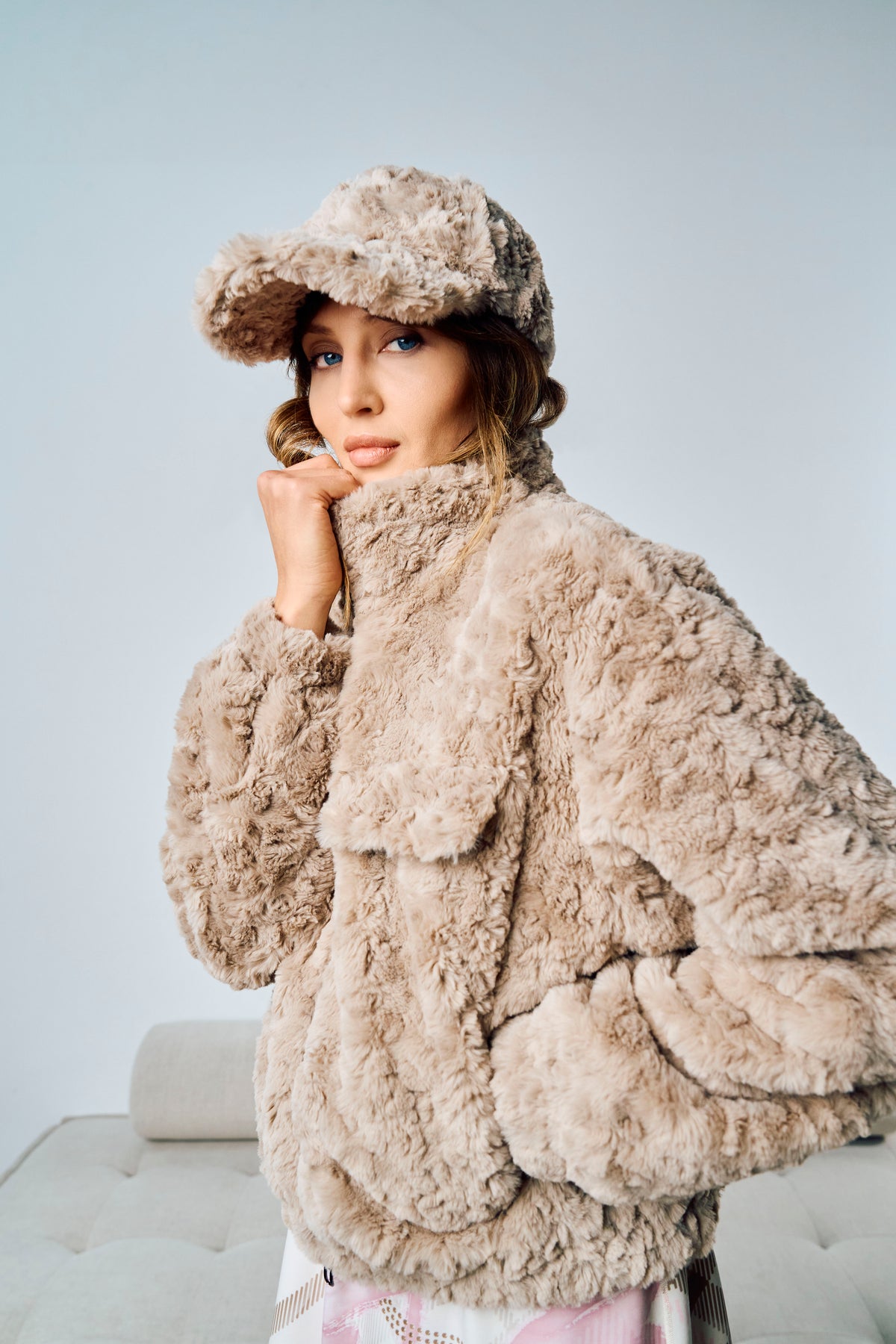 Tuzzi Teddy Taupe Cap