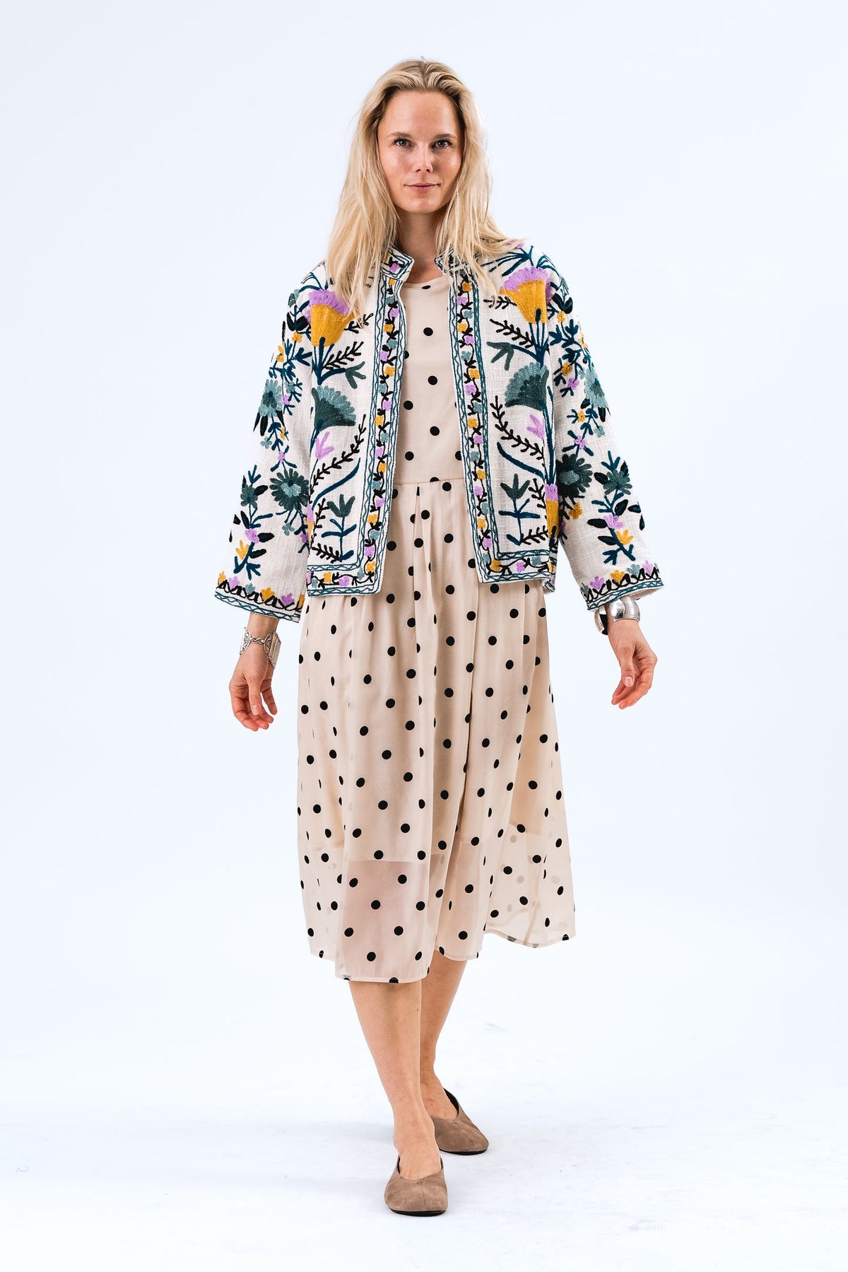 Lollys Laundry Multi Crème Sadie Jacket