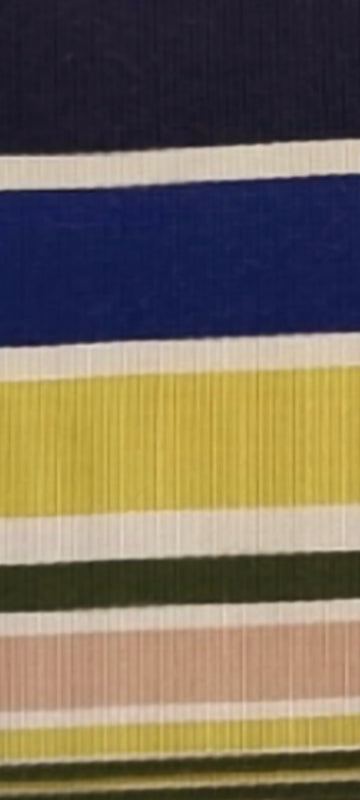 Sara Roka Stripe Blue Ribbon Belt