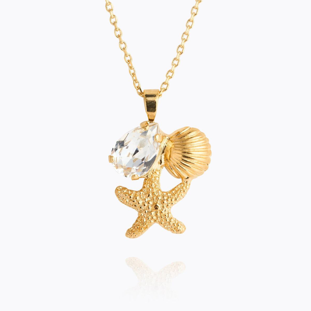 Caroline Svedbom Seascape Necklace - Gold Crystal