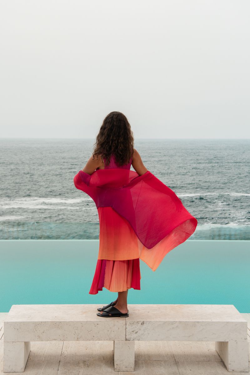 Alquema Festival Sunrise Estrella Dress &amp; Collare Coat