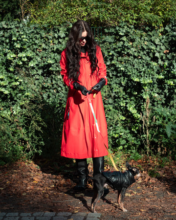 Sheena's Waterproof Hooded Raincoat -  Red