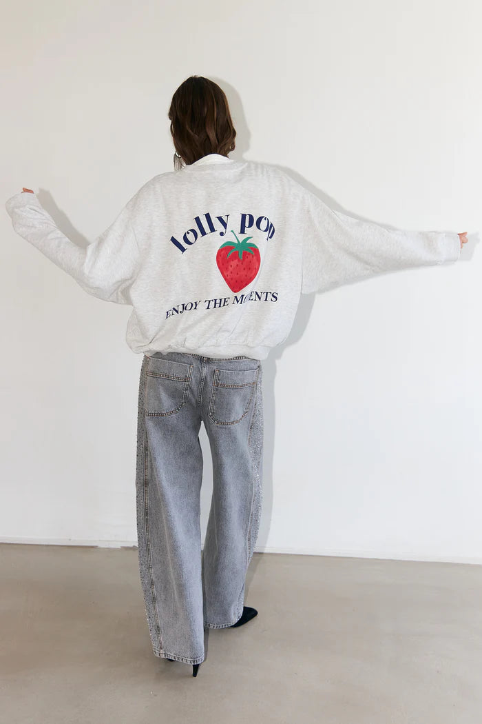 Lollys Laundry Sydney Strawberry Sweatshirt LS
