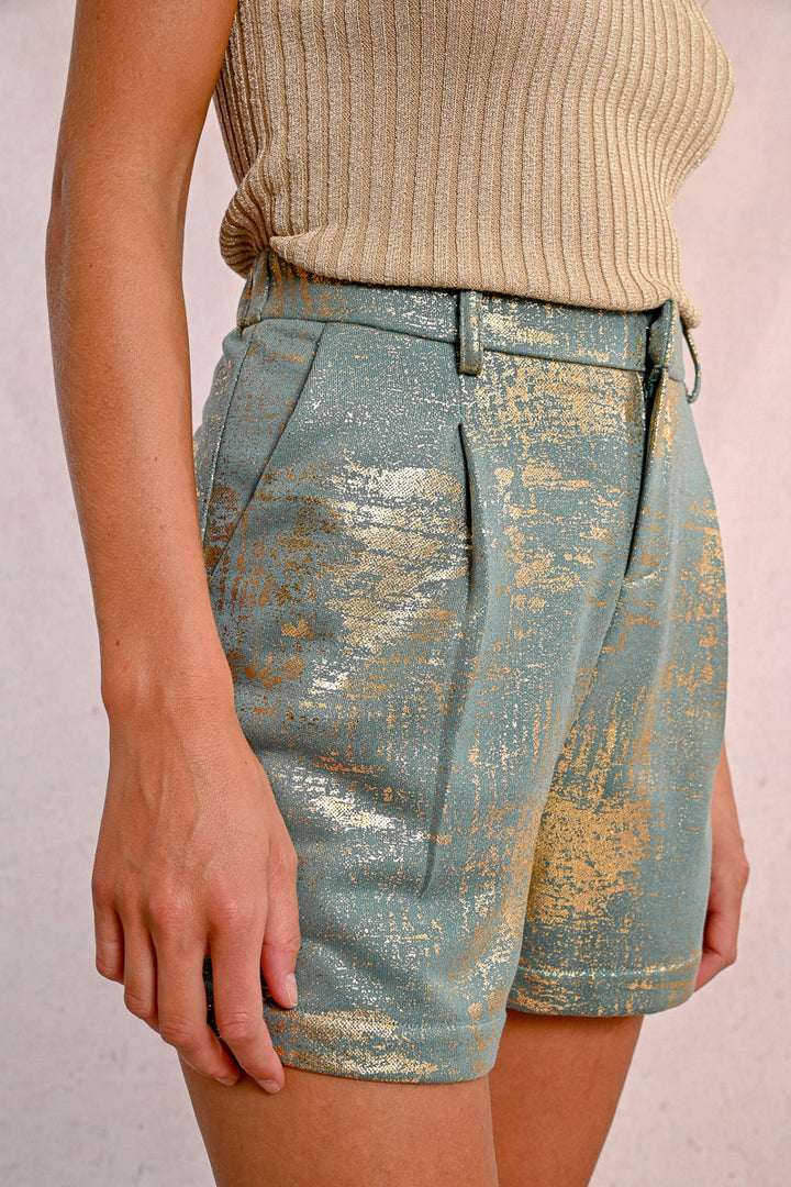 Molly Bracken High Waisted Sage Green Shorts