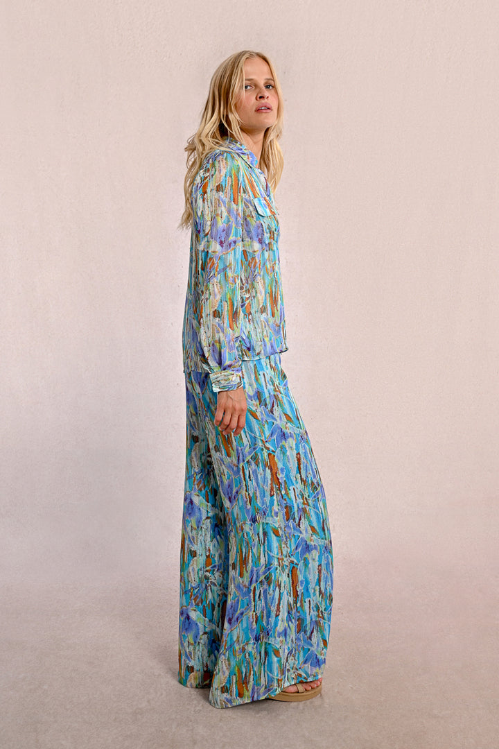 Molly Bracken Multi Coloured Blue Demi Shirt