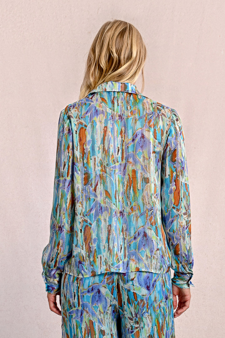 Molly Bracken Multi Coloured Blue Demi Shirt
