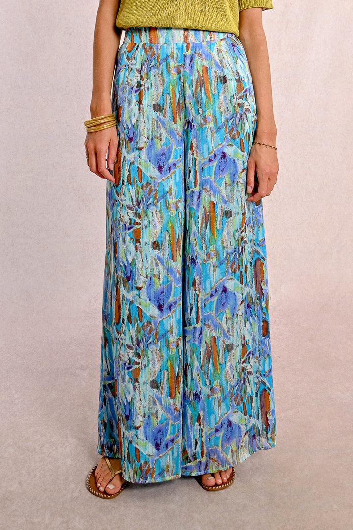 Molly Bracken Blue Demee Wide Leg Pants