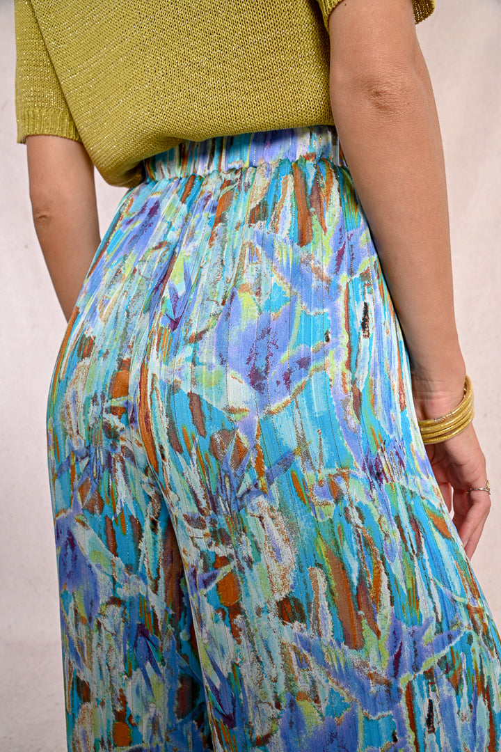 Molly Bracken Blue Demee Wide Leg Pants