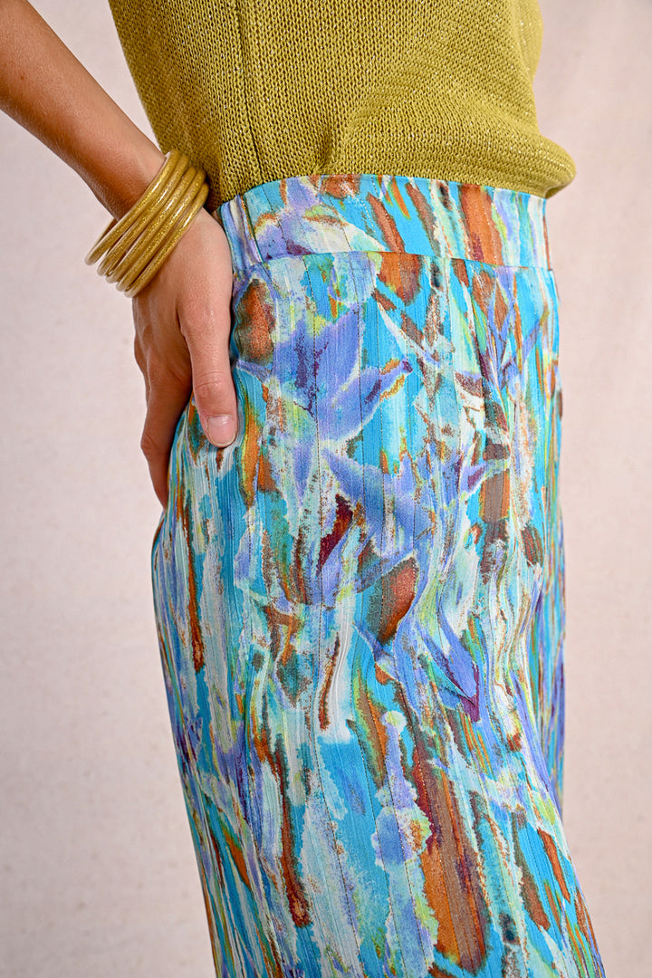 Molly Bracken Blue Demee Wide Leg Pants