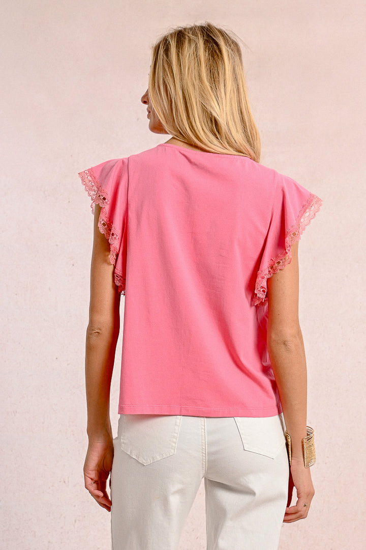 Molly Bracken Coral Pink Tee