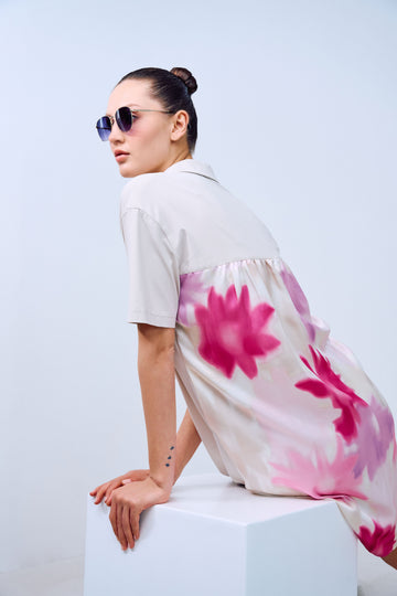 Tuzzi Rose All Day Sporty Chic Pink Floral Dress