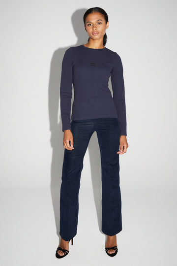 Title
IMPREVU Essential Long Sleeved Ribbed Navy Sweatshirt
