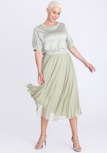 Tuzzi Aloe There Pleated Skirt
