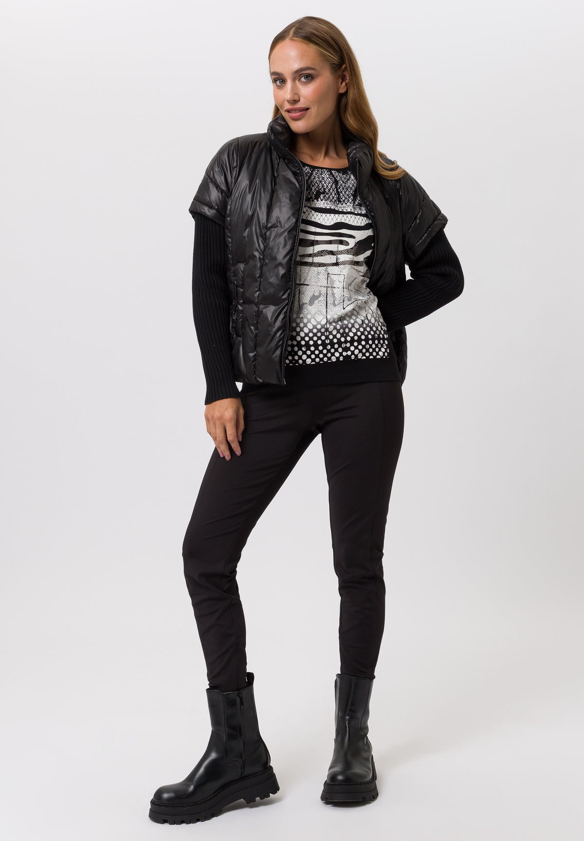 Tuzzi Black Puffer Jacket