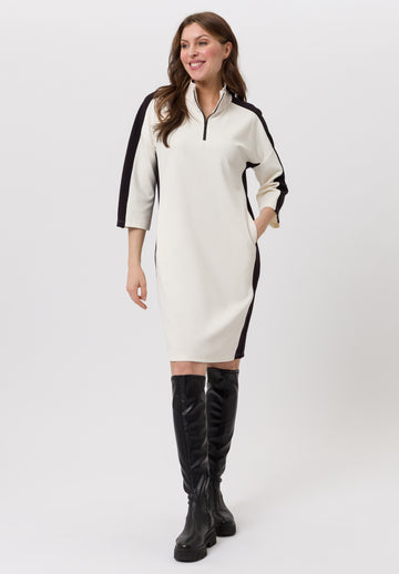 Tuzzi Cream Contrast Midi Dress
