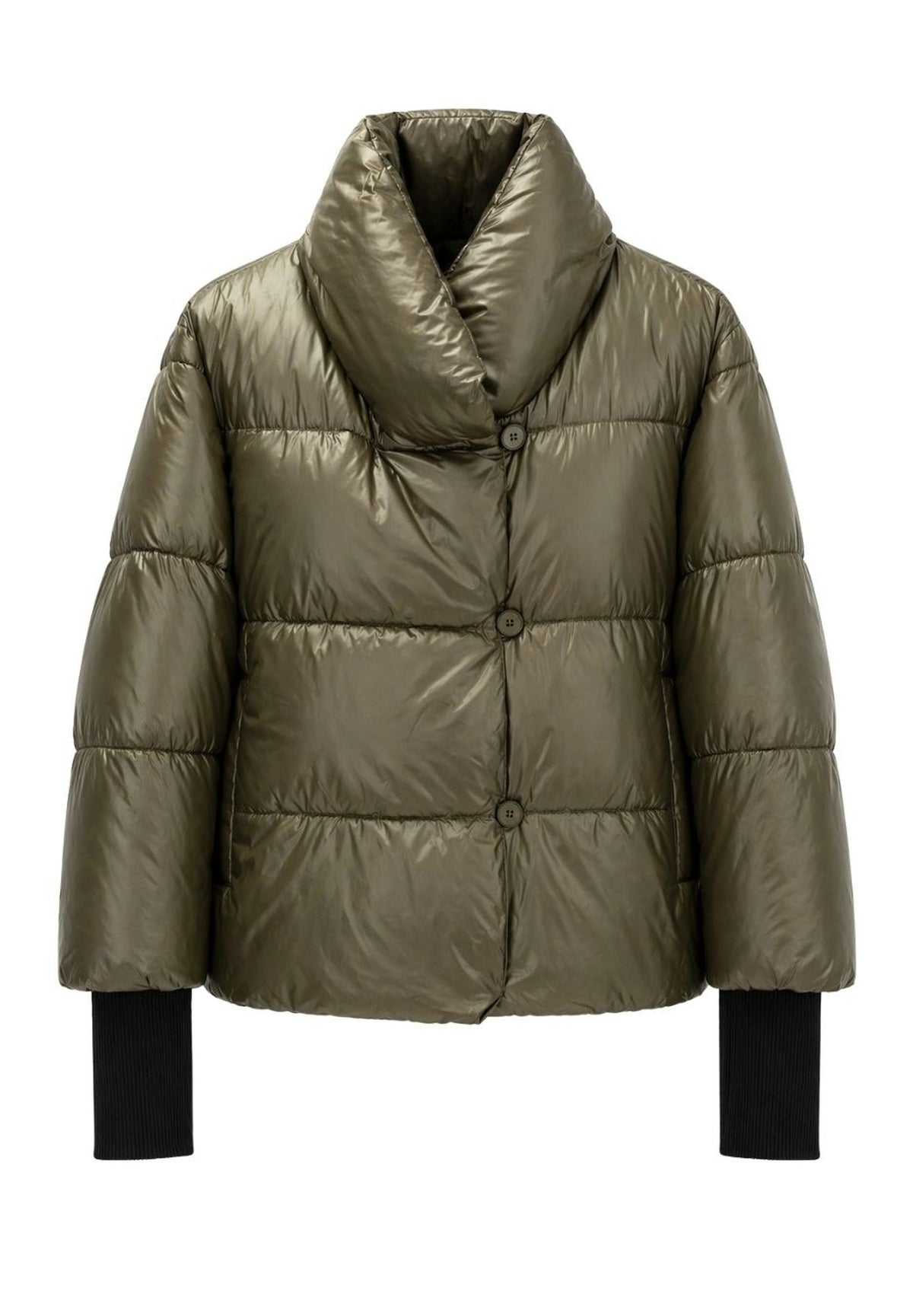 Tuzzi Khaki Quilted Puffer Jacket