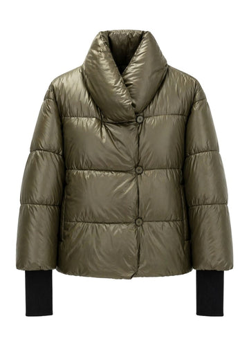 Tuzzi Khaki Quilted Puffer Jacket