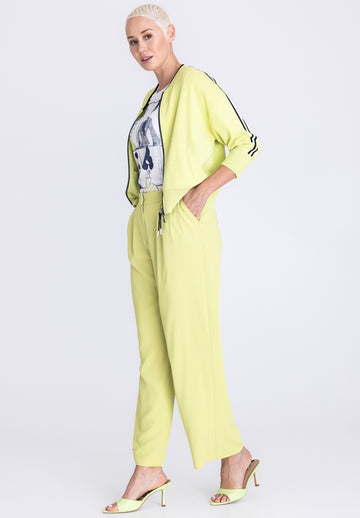 Tuzzi Lime Wide Leg Trousers