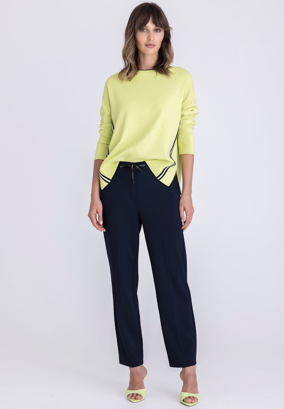 Tuzzi Navy Sport Chic Trousers