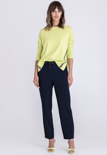 Tuzzi Navy Sport Chic Trousers