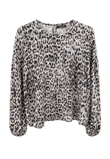 Tuzzi Quiet Wild Leopard Print Blouse