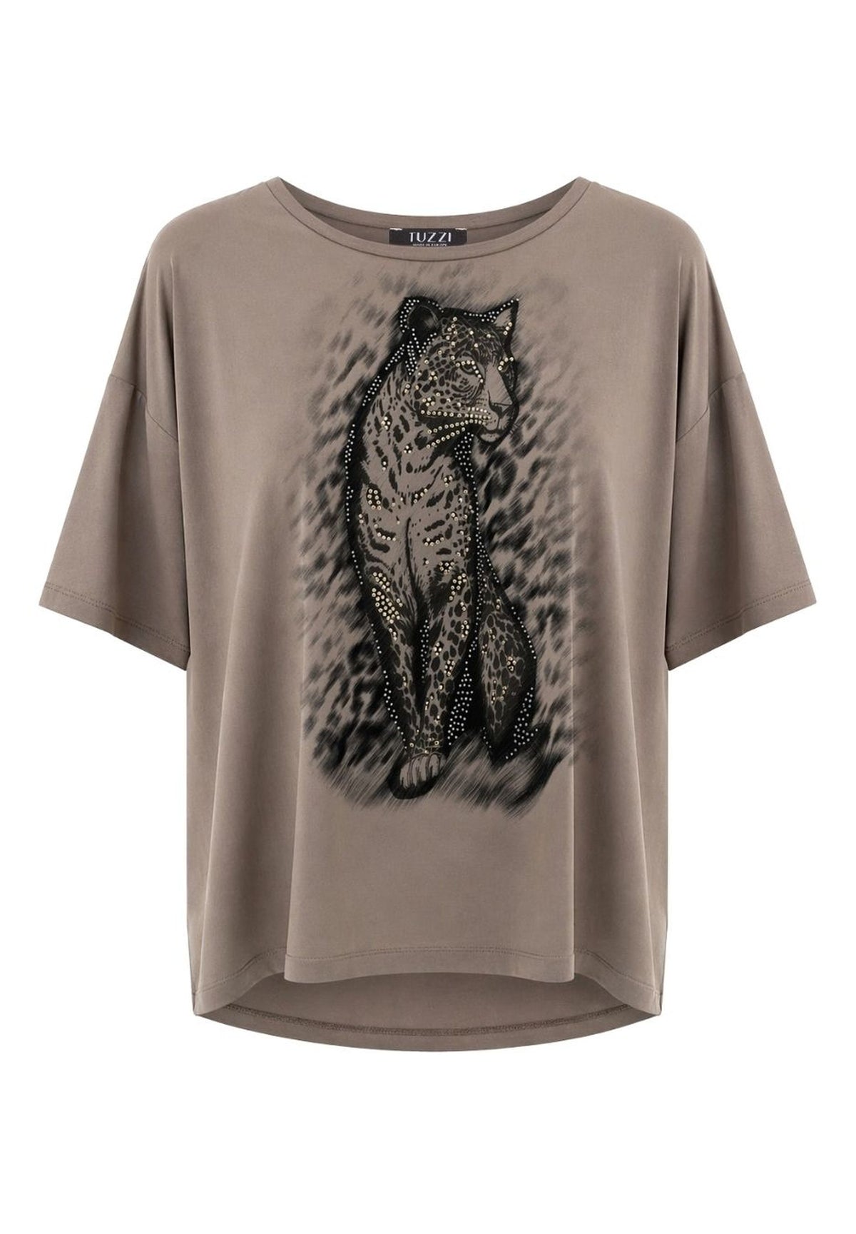 Tuzzi Quiet Wild Leopard Print T-Shirt