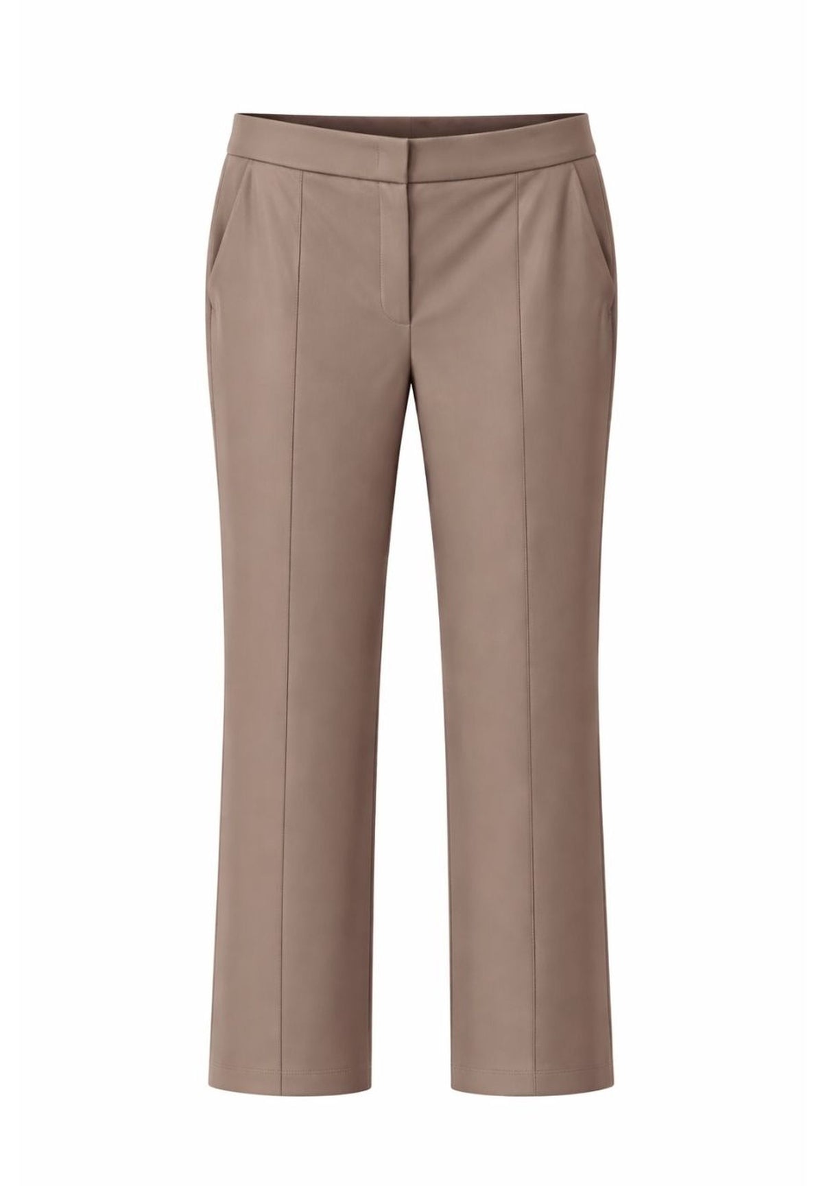 Tuzzi Quiet Wild Taupe Faux Leather Trousers